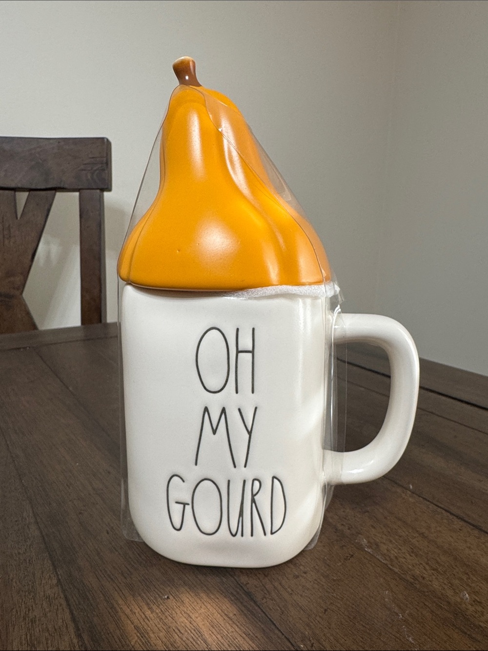 Rae Dunn Oh My Gourd Ceramic Mug